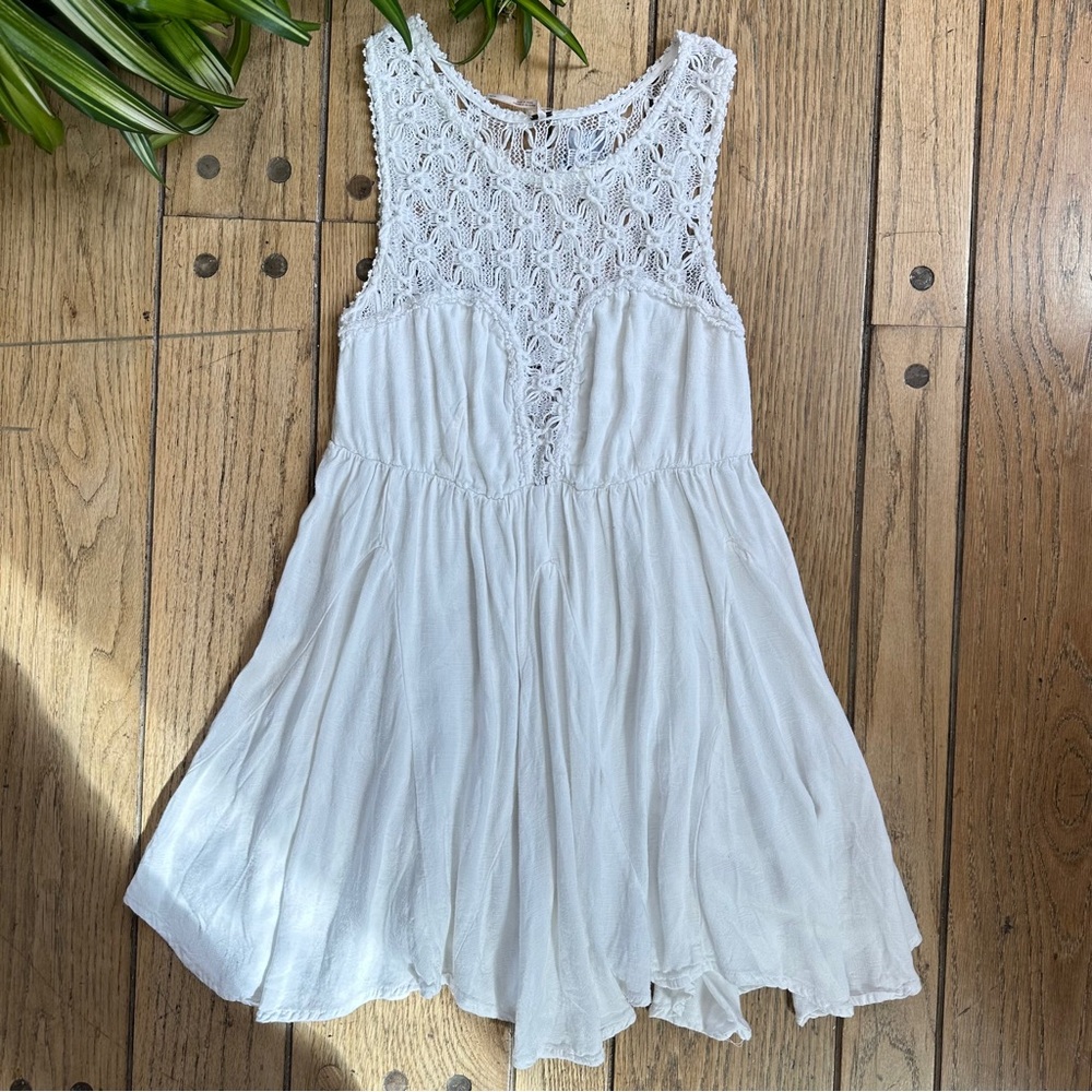 Free People Sleeveless Lace Mini Fiesta Dress